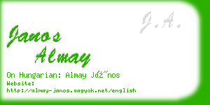 janos almay business card